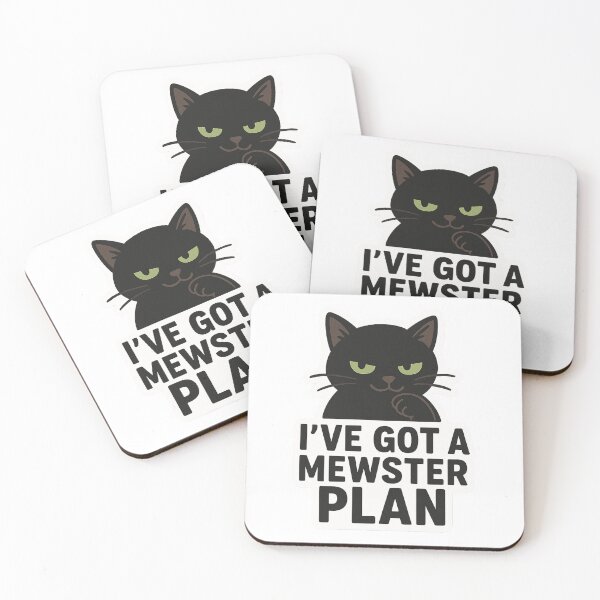 Item preview, Mewster Plan – Clever Cat Sticker for Quiet Geniuses designed and sold by Mestyle0.