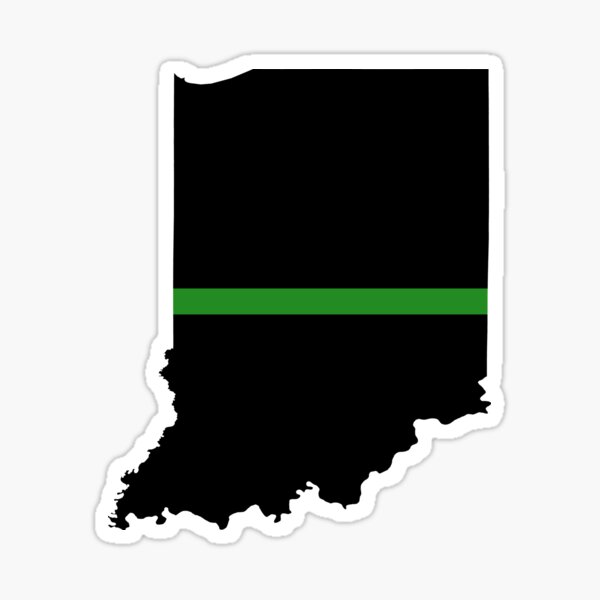 Artikel-Vorschau von Dünne grüne Linie in Indiana, designt und verkauft von PhilbonianDezin.