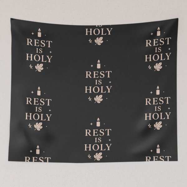 Item preview, Rest Is Holy – Minimal Christian Sabbath Rest Design designed and sold by astersgraphics.