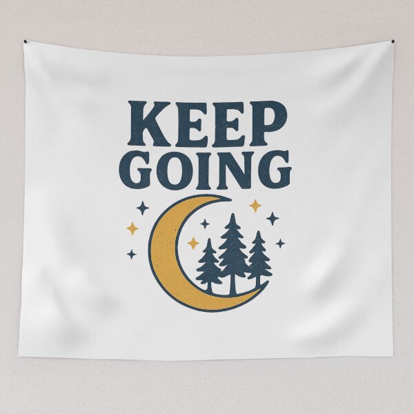 Item preview, Keep Going Moon Forest designed and sold by IllustrifyArts.