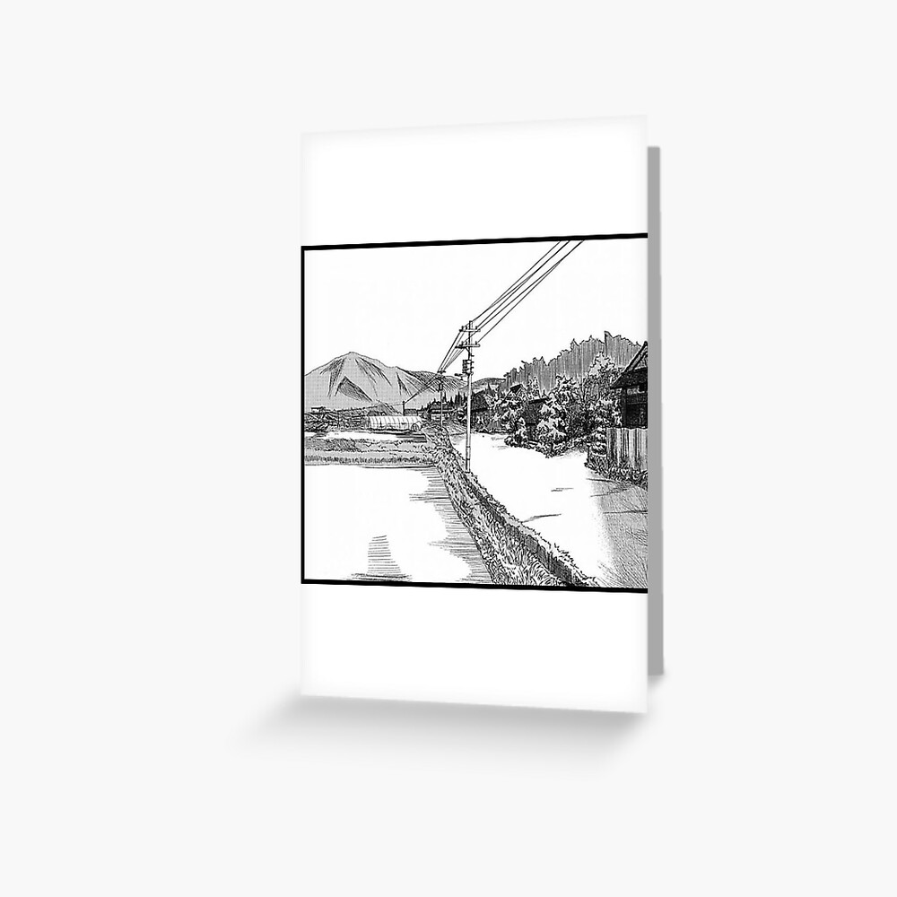 Manga Town Japan Aesthetic Greeting Card By Kabuk Redbubble