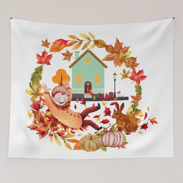 Item preview, Autumn Bliss –funny & Happy Fall Vibes designed and sold by PnrArtDesign.