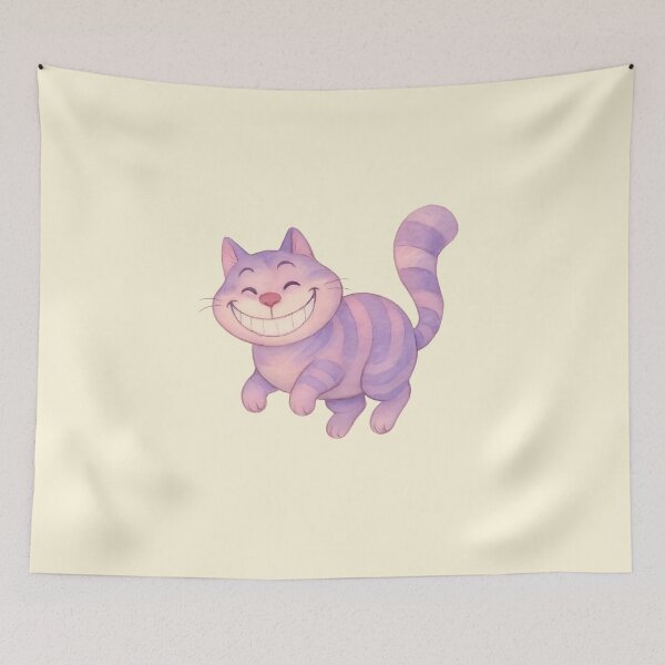 Item preview, Grinning Purple Cat - Wonderland Inspired Illustration designed and sold by 良心創作.