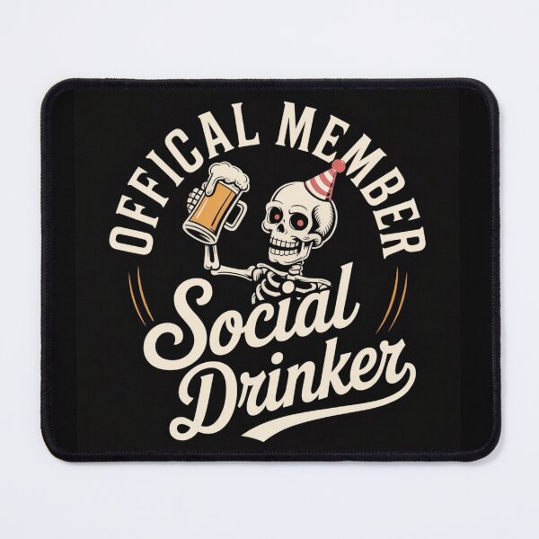 Item preview, Official Member Social Drinker designed and sold by Leesondesign.