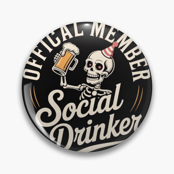Item preview, Official Member Social Drinker designed and sold by Leesondesign.