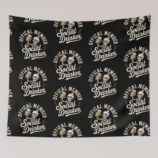 Item preview, Official Member Social Drinker designed and sold by Leesondesign.