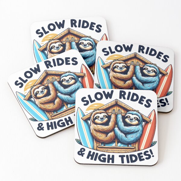 Item preview, Surf Shack Sloths designed and sold by Shipwrecked2020.