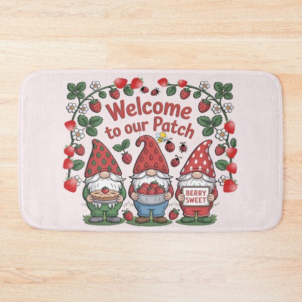 Item preview, Strawberry Garden Gnomes Cute Welcome to our Patch Berry Sweet Gnome designed and sold by tamdevo1.