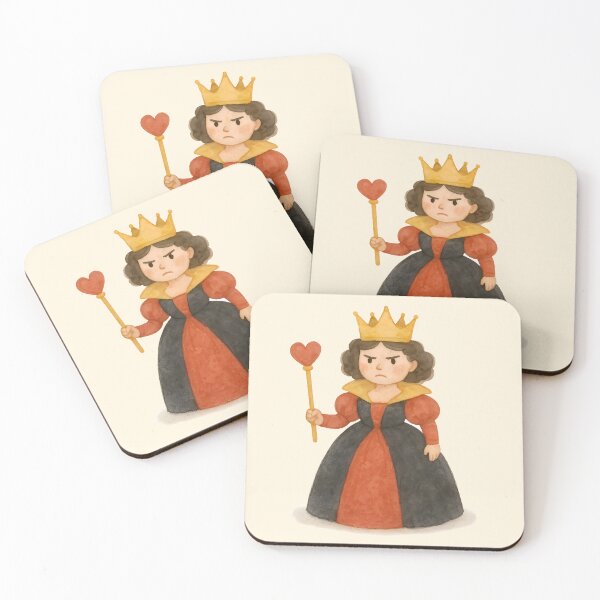 Item preview, Fierce Queen with Crown and Heart Wand - Wonderland Inspired Art designed and sold by 良心創作.