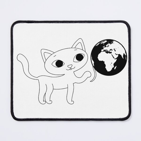 Item preview, Playful Cat with Globe – Whimsical World Explorer Design designed and sold by Passacagliabusra.
