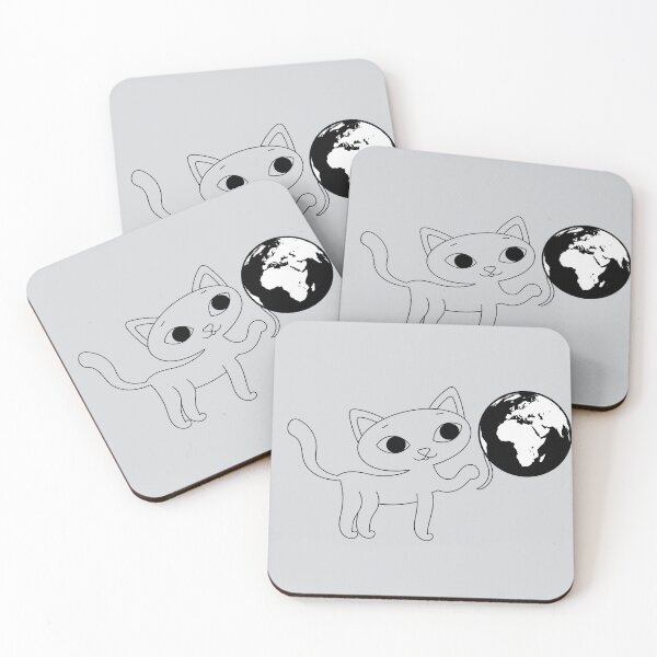 Item preview, Playful Cat with Globe – Whimsical World Explorer Design designed and sold by Passacagliabusra.