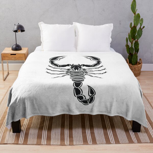 Item preview, Aggressive Dangerous black and white Scorpion, Predatory animal in a danger pose, scorpion with its tail raised, showcasing its stinger designed and sold by Danler.