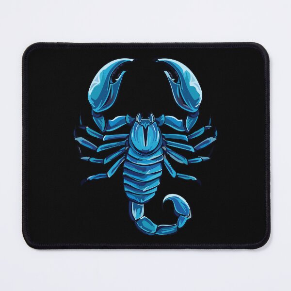 Item preview, Aggressive Dangerous blue Scorpion, Predatory animal in a danger pose, scorpion with its tail raised, showcasing its stinger designed and sold by Danler.