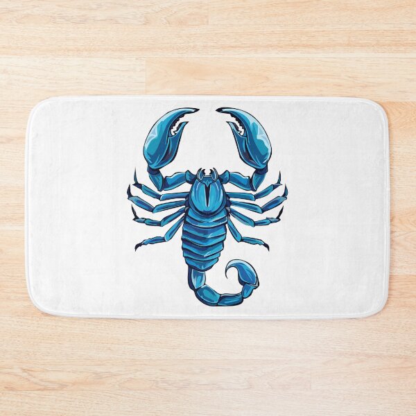 Item preview, Aggressive Dangerous blue Scorpion, Predatory animal in a danger pose, scorpion with its tail raised, showcasing its stinger designed and sold by Danler.
