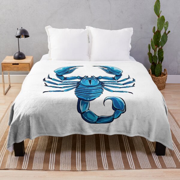 Item preview, Aggressive Dangerous blue Scorpion, Predatory animal in a danger pose, scorpion with its tail raised, showcasing its stinger designed and sold by Danler.