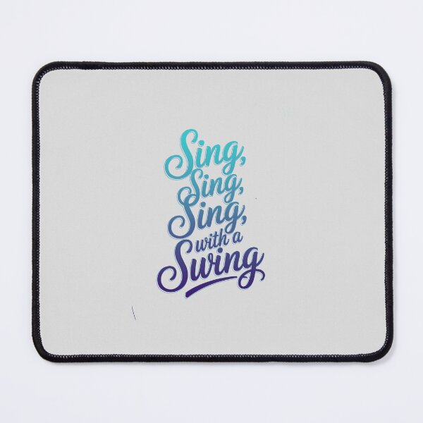 Item preview, Sing, Sing, Sing with a Swing Jazz – Elegant Cursive Swing Music Apparel for Jazz Lovers and Musicians designed and sold by paulo silveira.