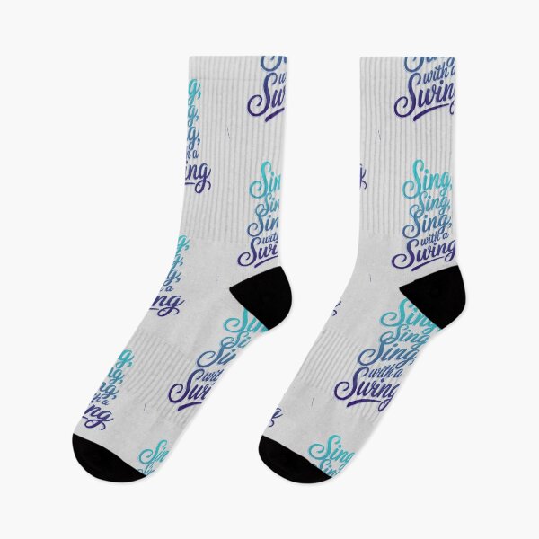 Item preview, Sing, Sing, Sing with a Swing Jazz  – Elegant Cursive Swing Music Apparel for Jazz Lovers and Musicians designed and sold by paulo silveira.