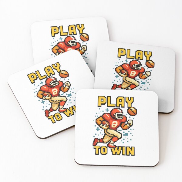 Item preview, Play to Win – Retro Gamer Football Pixel Art designed and sold by JenniferCreaArte .