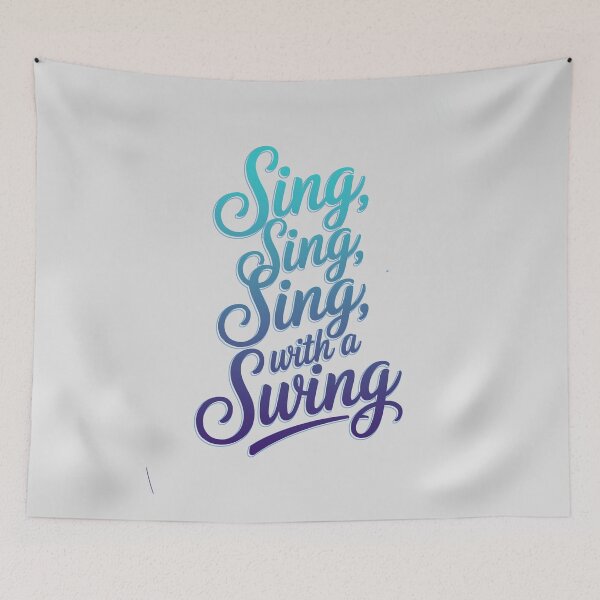 Artikelvorschau, Sing, Sing, Sing mit Swing Jazz – Elegante Swing-Musik-Kleidung in Schreibschrift für Jazzliebhaber und Musiker entworfen und verkauft von paulo silveira.