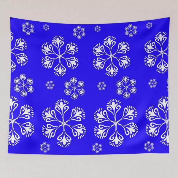 Item preview, Floral damask pattern l damask repeat pattern with beautiful flowers design designed and sold by MonoDigitalArt.