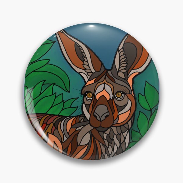 Item preview, Wildlife Faces V2: Kangaroo designed and sold by Waubamik Perry.