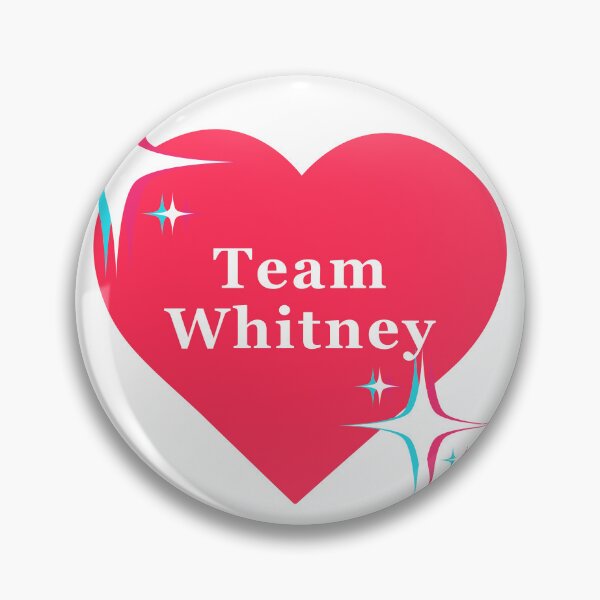 Item preview,  Team Whitney Retro Heart Sticker designed and sold by Elizabeths Epothecary.