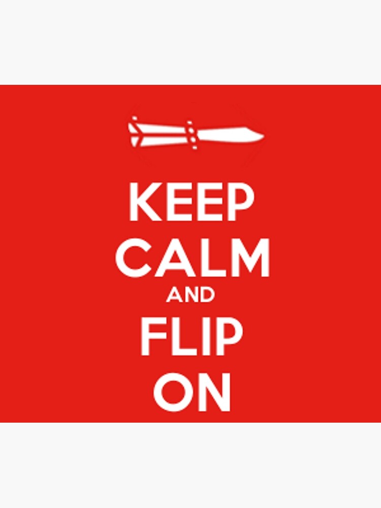 Disover Keep Calm And Flip On Premium Matte Vertical Poster