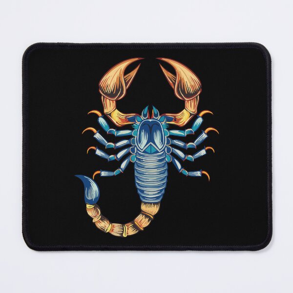 Item preview, Aggressive Dangerous blue Scorpion, Predatory animal in a danger pose, scorpion with its tail raised, showcasing its stinger designed and sold by Danler.