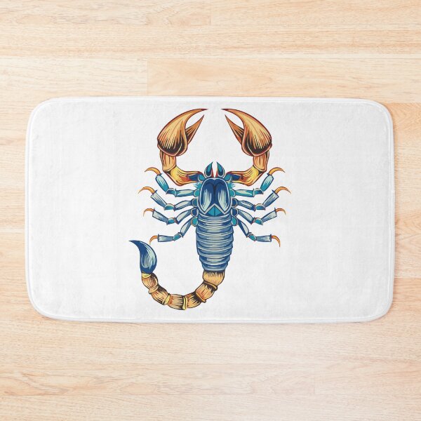 Item preview, Aggressive Dangerous blue Scorpion, Predatory animal in a danger pose, scorpion with its tail raised, showcasing its stinger designed and sold by Danler.