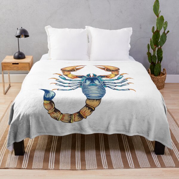 Item preview, Aggressive Dangerous blue Scorpion, Predatory animal in a danger pose, scorpion with its tail raised, showcasing its stinger designed and sold by Danler.