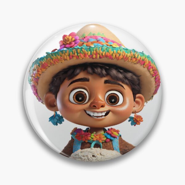 Item preview, Cheerful Boy with Colorful Sombrero designed and sold by ART ATTACK ZONE.