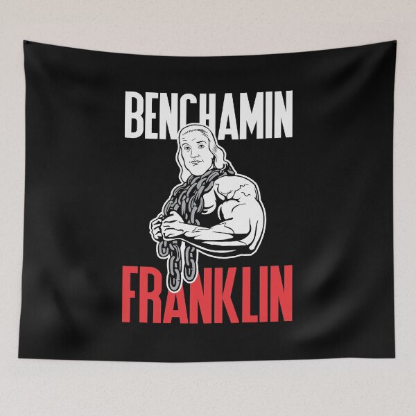Item preview, Benchamin Franklin Funny Workout Weight Lifting Design designed and sold by AllStarMerch.