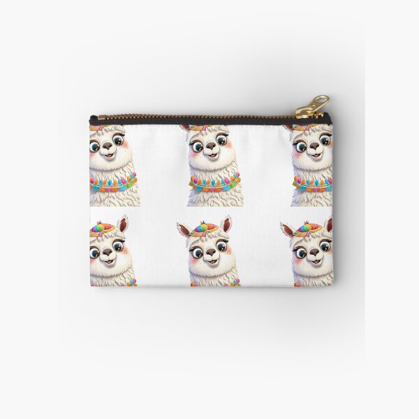 Item preview, Cute Cartoon Llama with Colorful Accessories designed and sold by ART ATTACK ZONE.