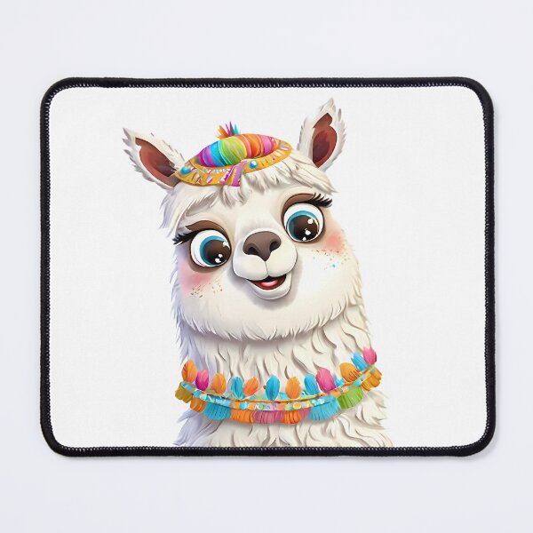 Item preview, Cute Cartoon Llama with Colorful Accessories designed and sold by ART ATTACK ZONE.