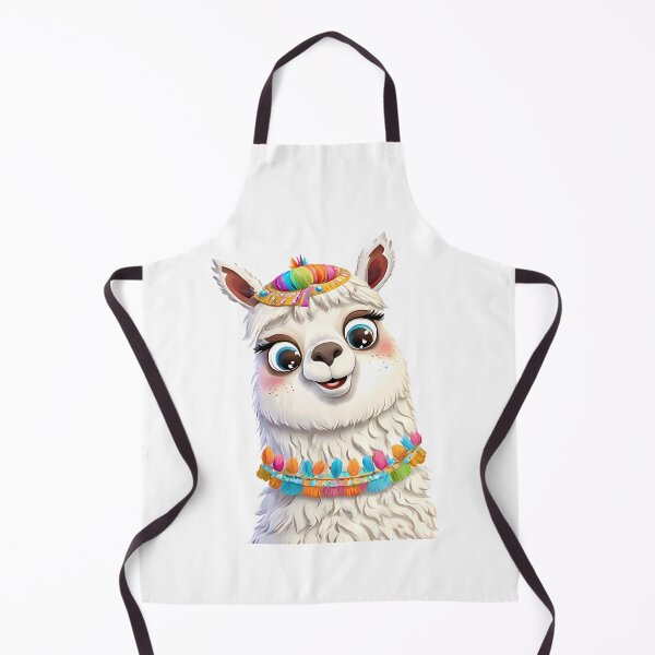 Item preview, Cute Cartoon Llama with Colorful Accessories designed and sold by ART ATTACK ZONE.