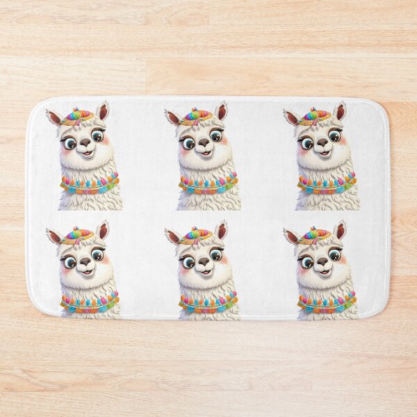 Item preview, Cute Cartoon Llama with Colorful Accessories designed and sold by ART ATTACK ZONE.