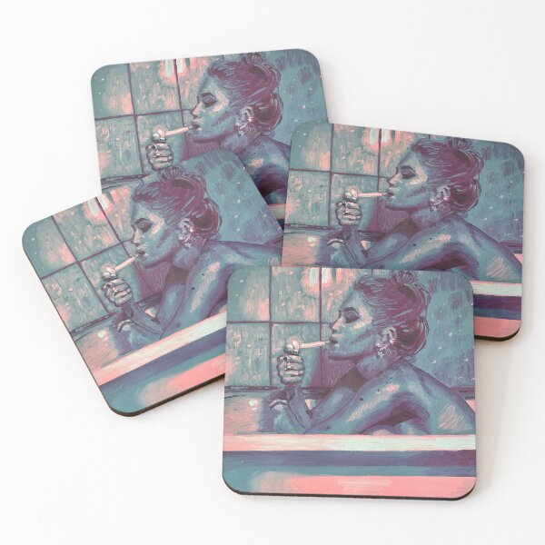 Item preview, Moody Self Portrait of Woman in Bathtub – Feminine Art designed and sold by CheHojas.