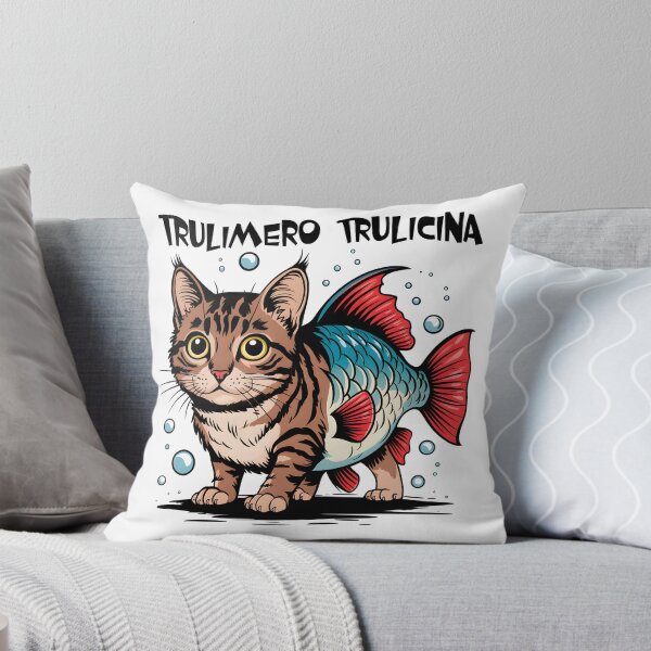 Item preview, Trulimero Trulicina Cartoonish Brainrot Catfish designed and sold by EmeraldeaArt.