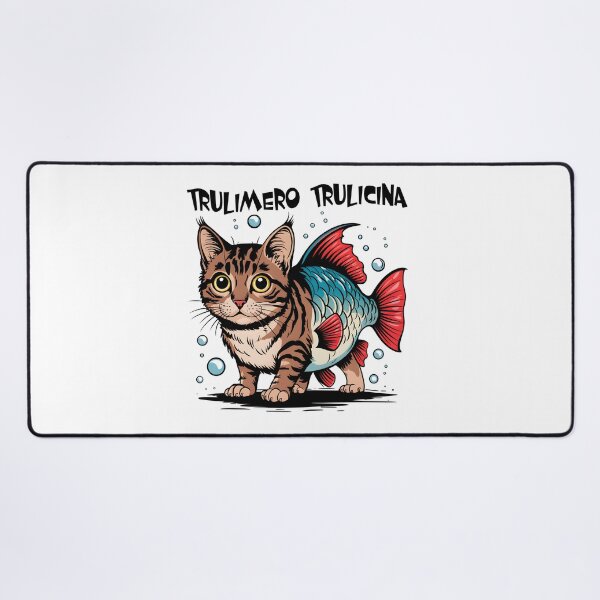 Item preview, Trulimero Trulicina Cartoonish Brainrot Catfish designed and sold by EmeraldeaArt.