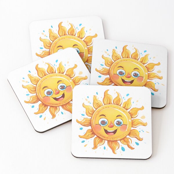 Item preview, Joyful Cartoon Sun with Colorful Splatters designed and sold by ART ATTACK ZONE.