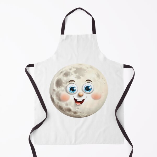 Item preview, Smiling Full Moon Cartoon Face Illustration designed and sold by ART ATTACK ZONE.