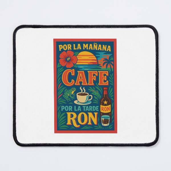 Item preview, Por La Manana Cafe Por La Tarde Ron designed and sold by Fourthcreative.
