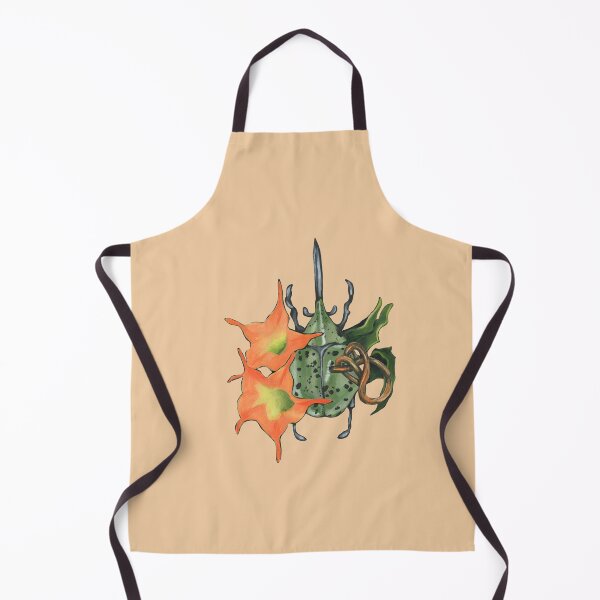 Item preview, Green beetle with orange flowers designed and sold by KnowingWonder.