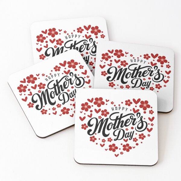 Item preview, Happy Mother's Day Heart & Floral heart draw design designed and sold by PnrArtDesign.