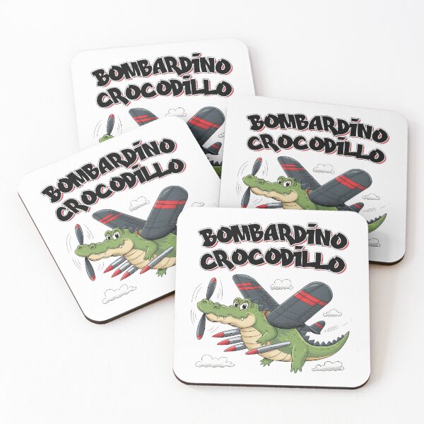 Item preview, Bombardino Crocodilo Cartoon – Fun Character Art designed and sold by EmeraldeaArt.