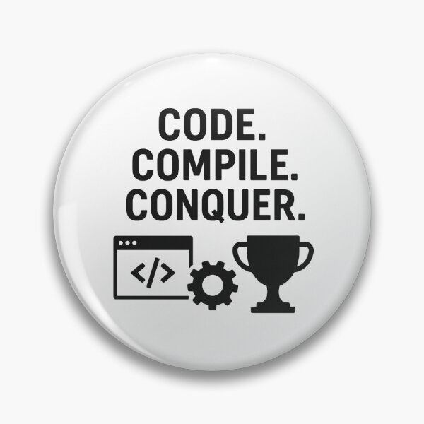 Item preview, CODE. COMPILE. CONQUER. designed and sold by TheWonkyEaselCo.