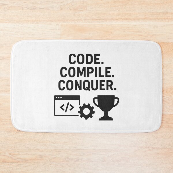 Item preview, CODE. COMPILE. CONQUER. designed and sold by TheWonkyEaselCo.