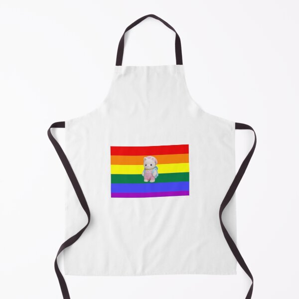 Item preview, Rainbow Pride Flag Calico Critter Bumper Sticker LGBT designed and sold by InMyDragonEra.