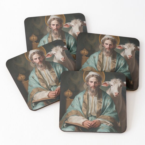 Item preview, Saint Luke the Evangelist designed and sold by SanctifiedSouls.