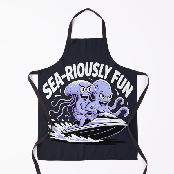 Item preview, Jellyfish And Octopus Friendly Ride Water Fun designed and sold by SurrealArtSzysz.
